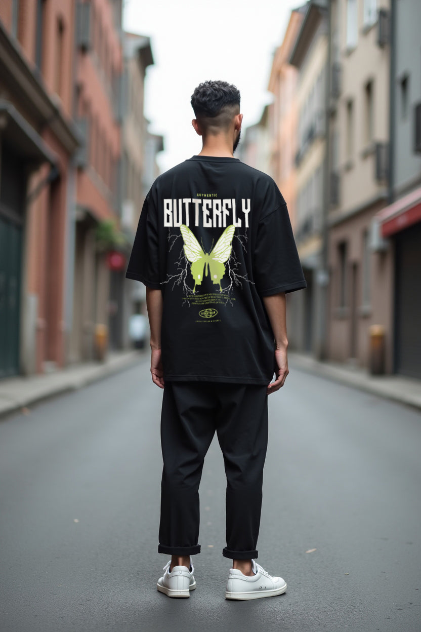 Butterfly Design Oversize T-shirt for men